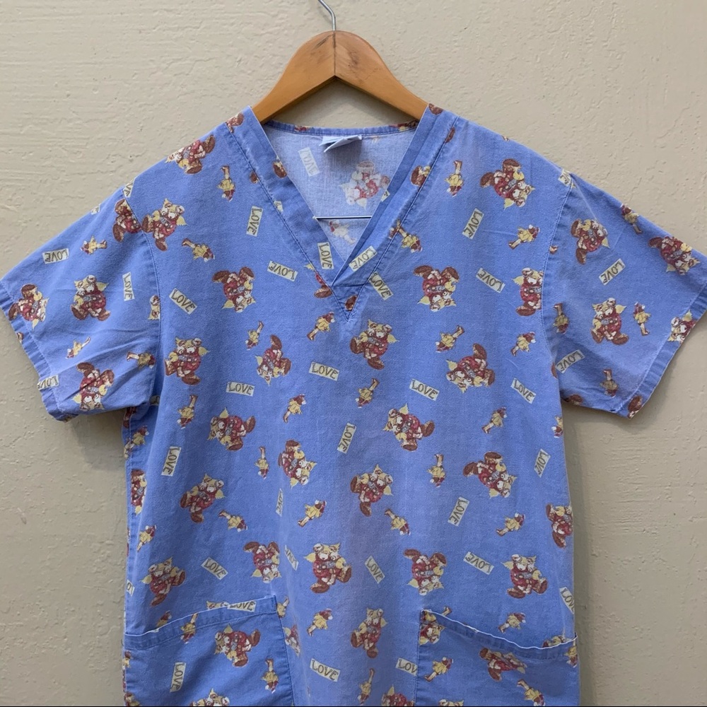 MedGear Scrubs 100% Cotton Teddy Bear Love